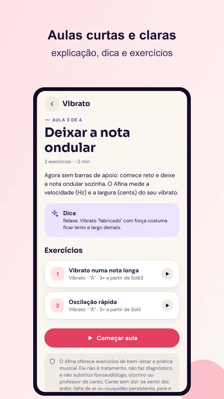 Tela 5 do Afina