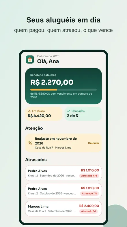 Tela do Aluga