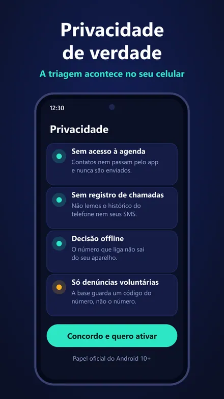 Tela 4 do CallShield