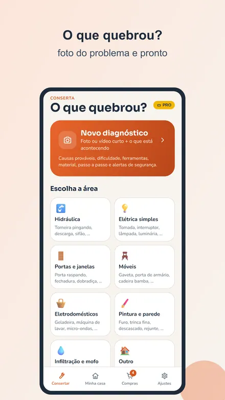 Tela do Conserta
