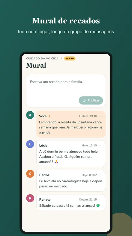 Tela 6 do Cuidar Juntos