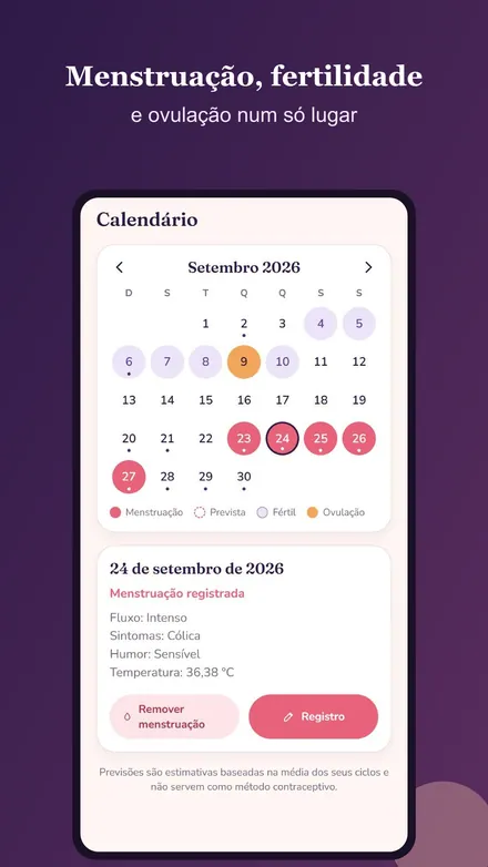 Tela 2 do Luna Cycle