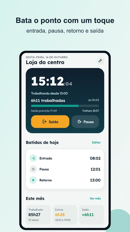 Tela do Meu Ponto