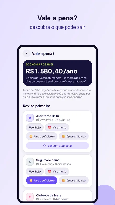 Tela 5 do Renova