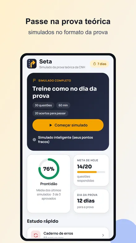 Tela do Seta