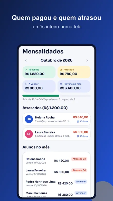 Tela 4 do Van Escolar